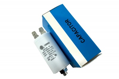 Конденсатор CBB60 4 мкФ 450V, з гайкою